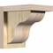 Ekena Millwork Carmel Rough Sawn Corbel w/Backplate, Douglas Fir, 6"W x 8"D x 8"H COR06X08X08CAR01RDF - alternate 1